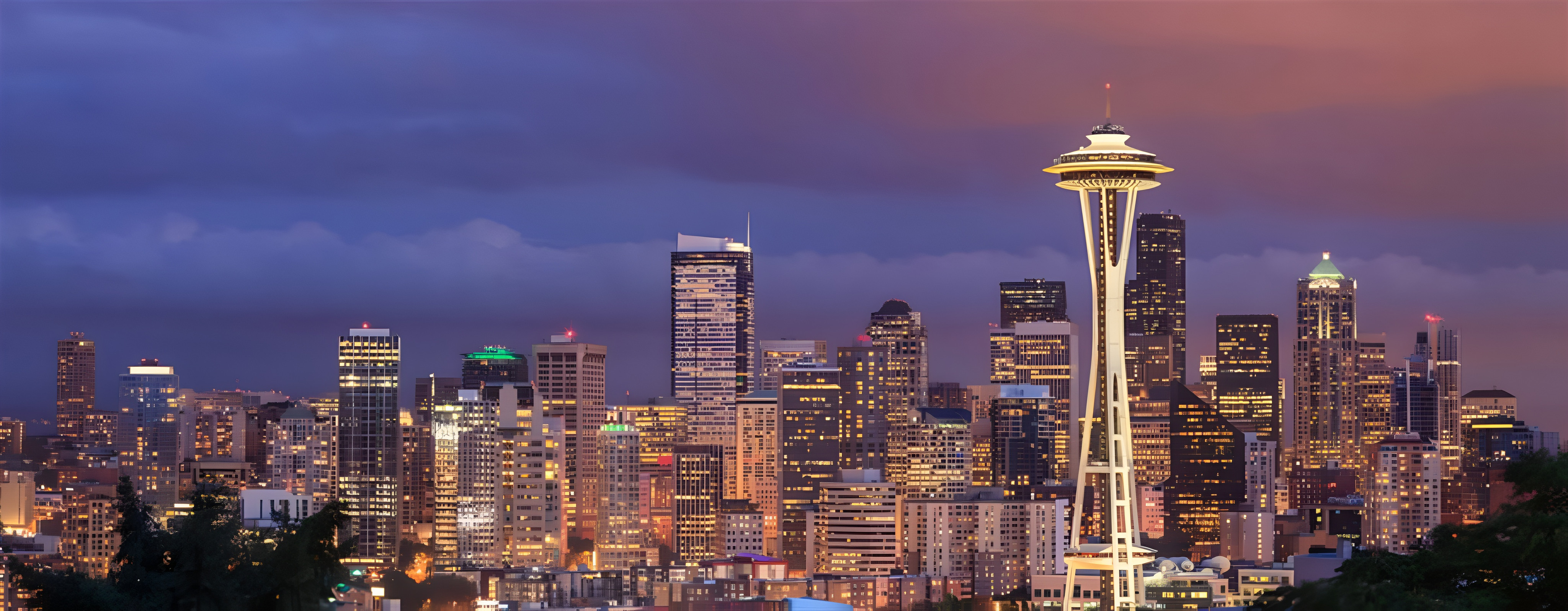 Seattle skyline photographed by John Wayne Houston's daughter